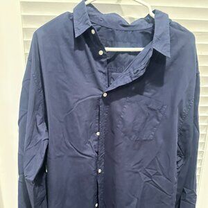 Frank & Eileen Men's LS Navy Shirt.  XXL